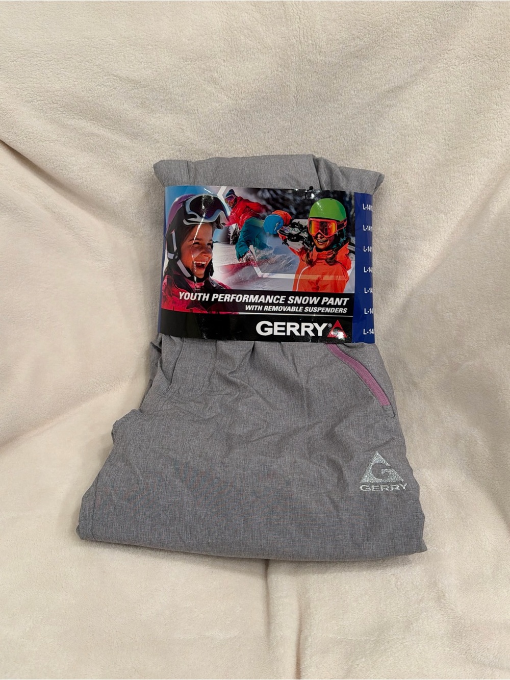 NWT Gerry Youth Performance Gray Snow Pant -